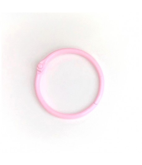 ANNEAU EN MÉTAL ROSE - 3.8 CM