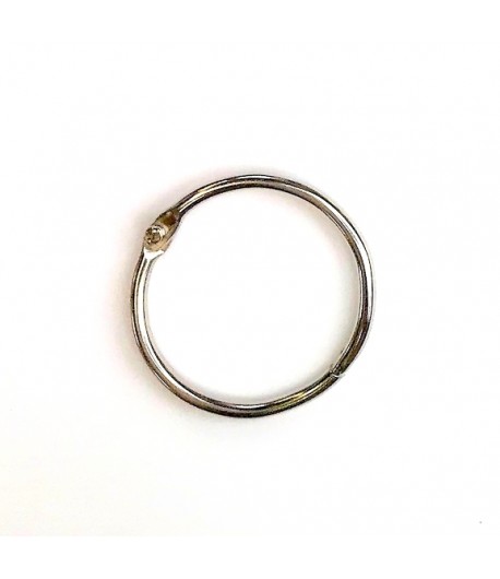 ANNEAU EN METAL ARGENT - 3.5 CM