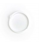 ANNEAU EN METAL BLANC - 3.8 CM