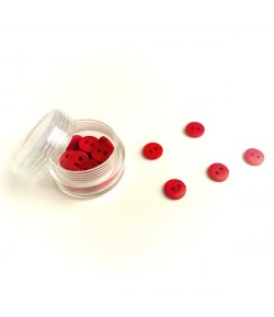 BOITE BOUTONS 9MM - ROUGE