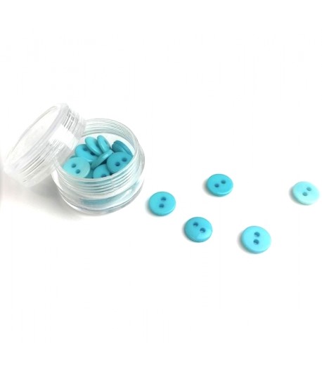 BOITE BOUTONS 9MM - TURQUOISE