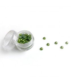 BOITE DEMI-PERLES 6MM - VERT SAPIN