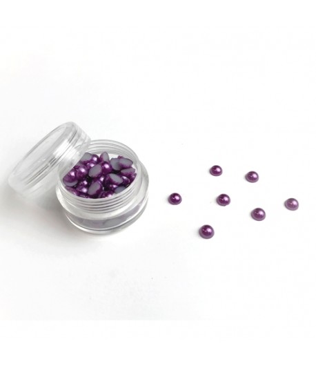 BOITE DEMI-PERLES 6MM - VIOLINE