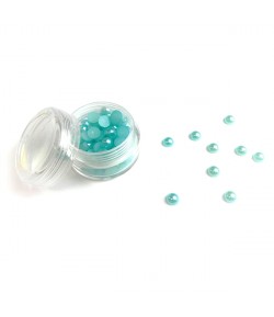 BOITE DEMI-PERLES 6MM - TURQUOISE