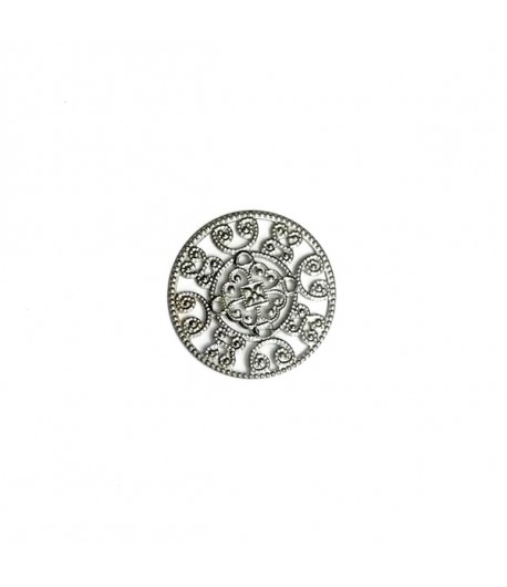 ROND AJOURÉ EN MÉTAL 3CM - ARGENT