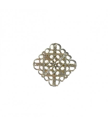 CARRÉ AJOURÉ EN MÉTAL - ARGENT