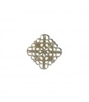 CARRÉ AJOURÉ EN MÉTAL - ARGENT