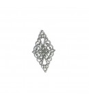 EMBELLISSEMENT AJOURÉ EN MÉTAL 4.5 CM - ARGENT