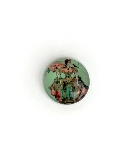 CABOCHON ROND FEMME CAGE 1.8 CM