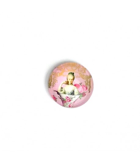 CABOCHON ROND TRANSPARENT 1.9 CM