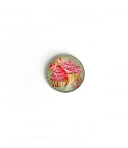 CABOCHON ROND CUPCAKES 1.8 CM