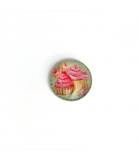 CABOCHON ROND TRANSPARENT 1.9 CM
