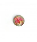 CABOCHON ROND TRANSPARENT 1.9 CM