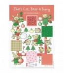 FEUILLE CHRISTMAS BEAR BUNNY