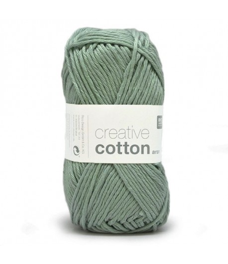 COTON ARAN GRIS VERT (43)
