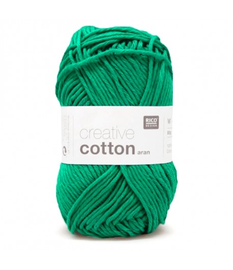 COTON ARAN VERT EMERAUDE (43)