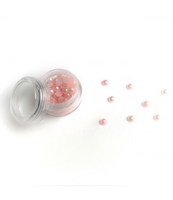 BOITE DEMI-PERLES 6MM - ROSE CLAIR