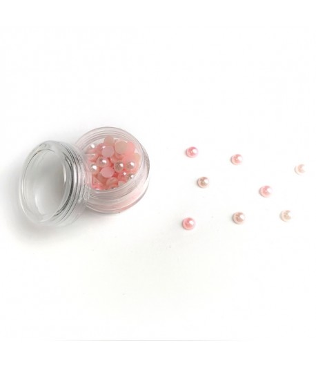 BOITE DEMI-PERLES 6MM - ROUGE