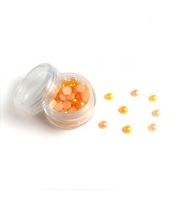 BOITE DEMI-PERLES 6MM - BOUTON D'OR