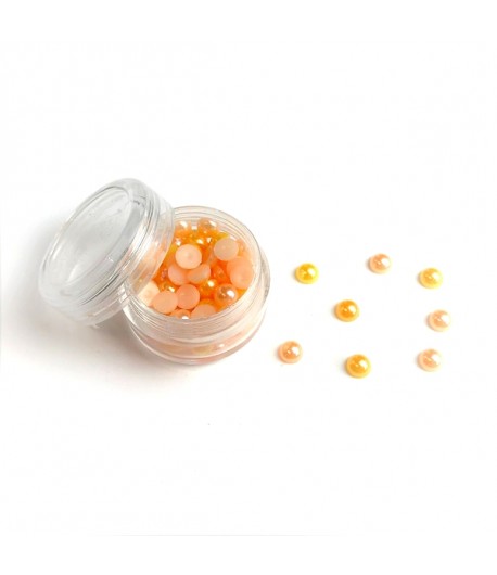 BOITE DEMI-PERLES 6MM - BOUTON D'OR