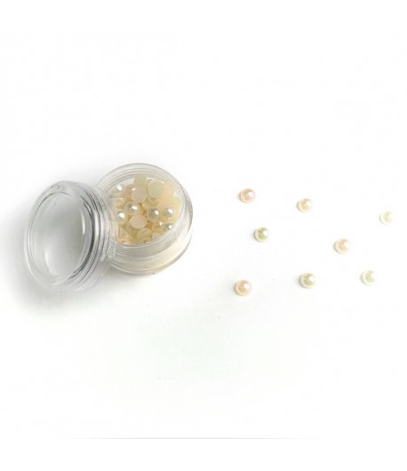 BOITE DEMI-PERLES 6MM - NUDE