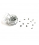 BOITE DEMI-PERLES 6MM - GRIS ARGENT