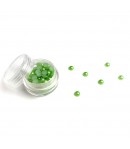 BOITE DEMI-PERLES 6MM - VERT FLASH