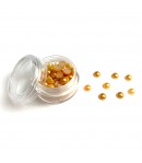 BOITE DEMI-PERLES 6MM - MOUTARDE CLAIR