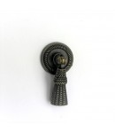 POIGNÉE ROND ET POMPON EN MÉTAL  - BRONZE