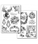 2 PAPIERS TRANSFERT SWEET CHRISTMAS DFTR076