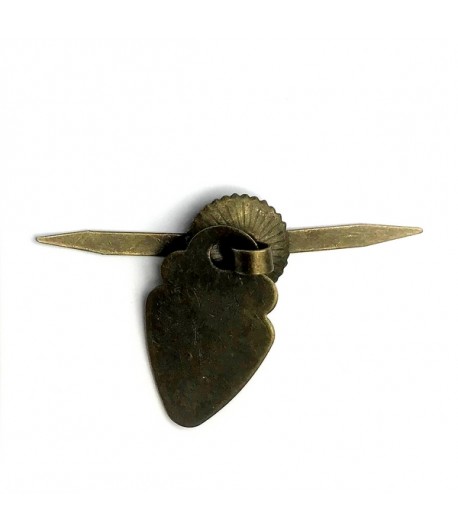 POIGNÉE ROND ET BRELOQUE  - BRONZE