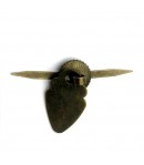 POIGNÉE ROND ET BRELOQUE  - BRONZE