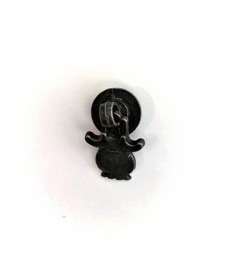 POIGNÉE ROND ET BRELOQUE - BRONZE