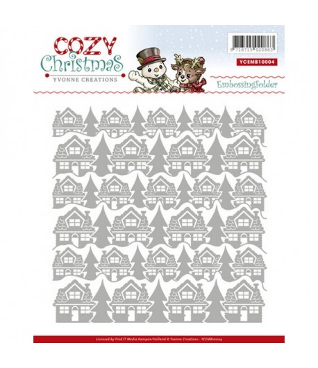 PLAQUE DE GAUFRAGE COSY CHRISTMAS