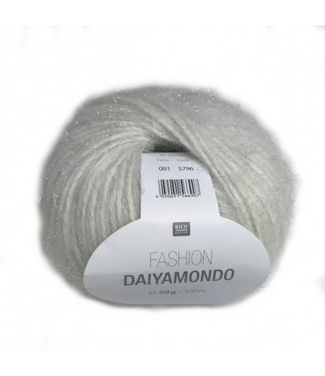 LAINE DAIYAMONDO BLANC CASSÉ (001)
