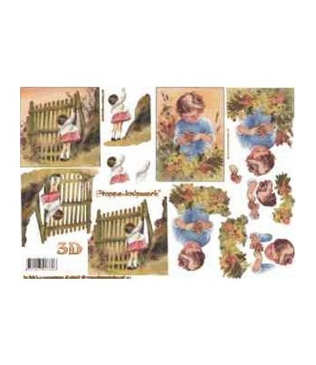 FEUILLE 3D ENFANTS 4169467