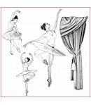 SERVIETTE PAPIER DE RIZ 50X50 DANSEUSE DFTM19