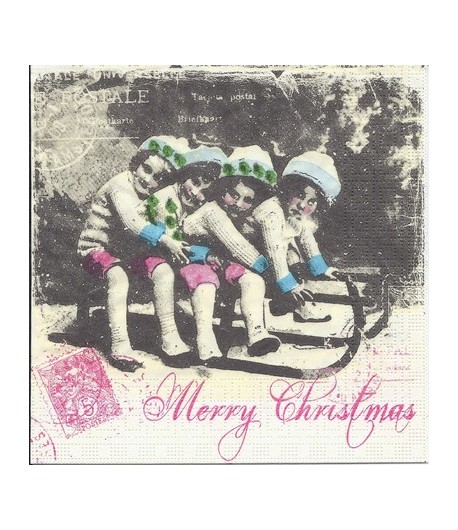 SERVIETTE LUGE ET ENFANTS