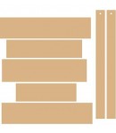 PLAQUE DE PORTE EN MDF 30 X 36 CM