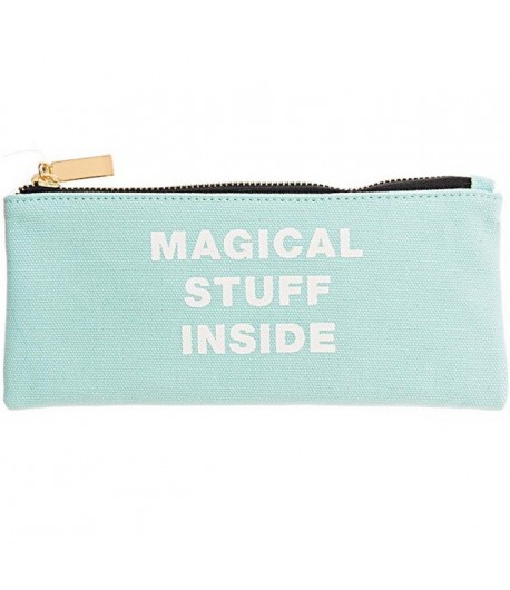TROUSSE VERT EN TISSU MAGICAL 21.3 X 10 CM