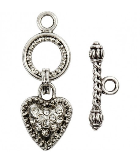 FERMOIR COEUR ET STRASS