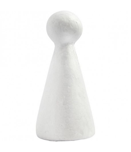 CONE CORPS EN  POLYSTYRENE - 13 CM