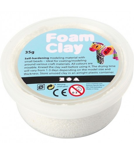 PATE A MODELER FOAM CLAY BLANC - 35 G