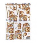 FEUILLE 3D OURSONS 777280