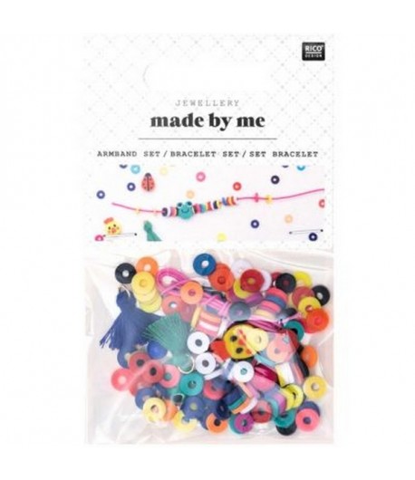 SET BRACELET MINI PERLES MULTICOLORE