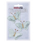 PAPILLONS BLEU X 3