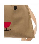 SAC EN TISSU RENNE BRUN 20X30CM