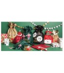 SAC EN TISSU RENNE BRUN 20X30CM