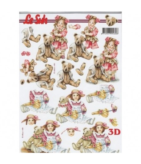 FEUILLE 3D PETITE FILLE 8215449