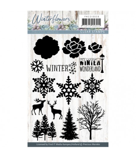 TAMPONS WINTER FLOWERS - 038